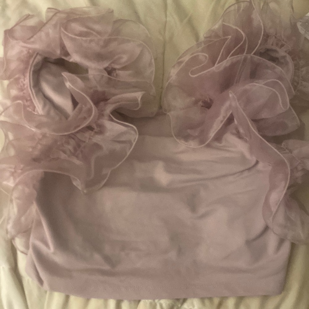Never worn new with tag Free People ruffle crop - Picture 1 of 5